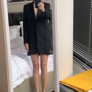 Long tuxedo jacket/with matching shorts